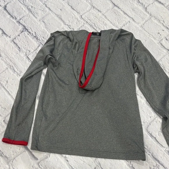 Nebraska Kids Gray and Red Hoodie - Picture 5 of 5